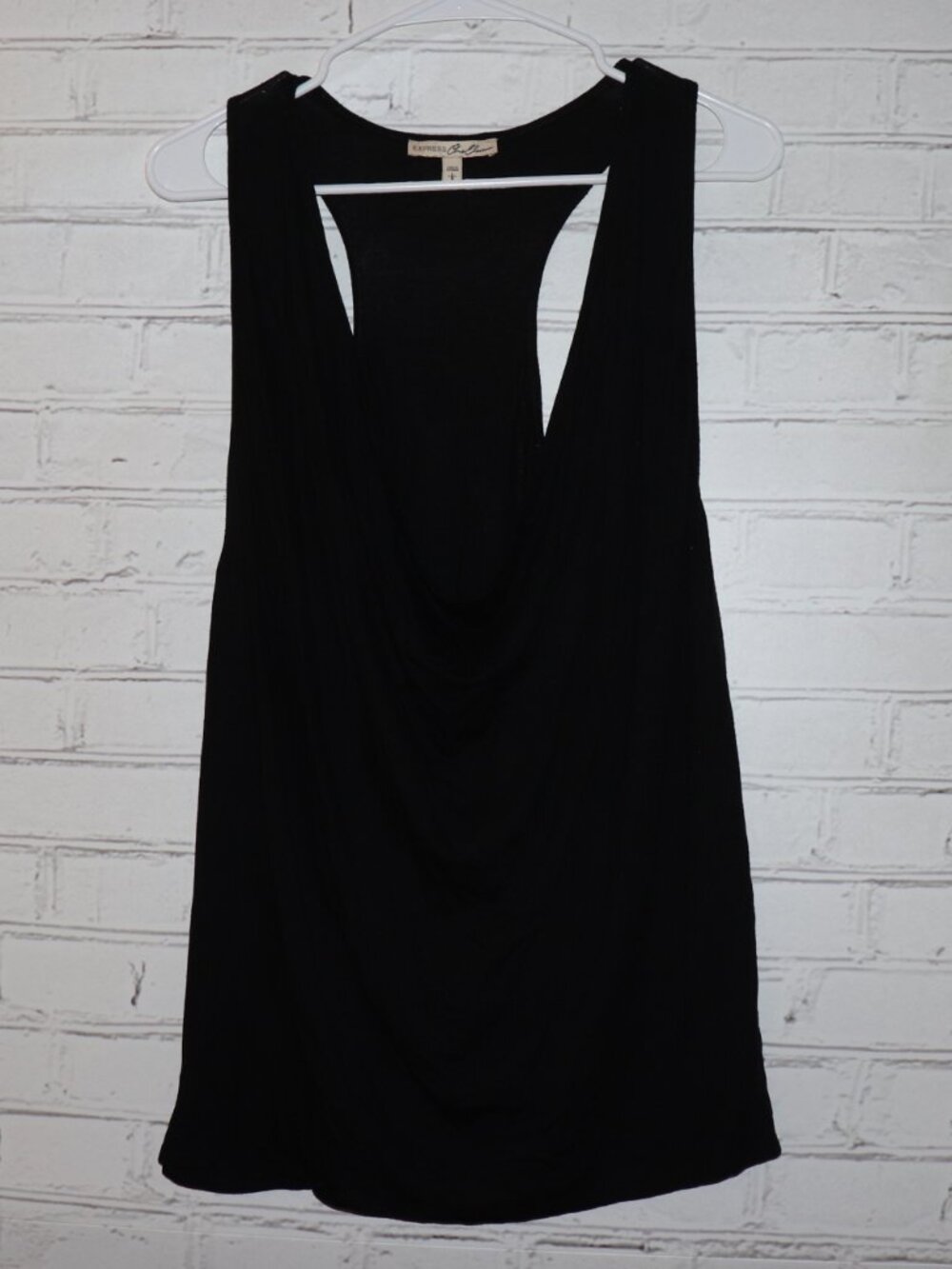 ✨ Express One Eleven Deep‑Plunge Sleeveless Top • Size L ✨